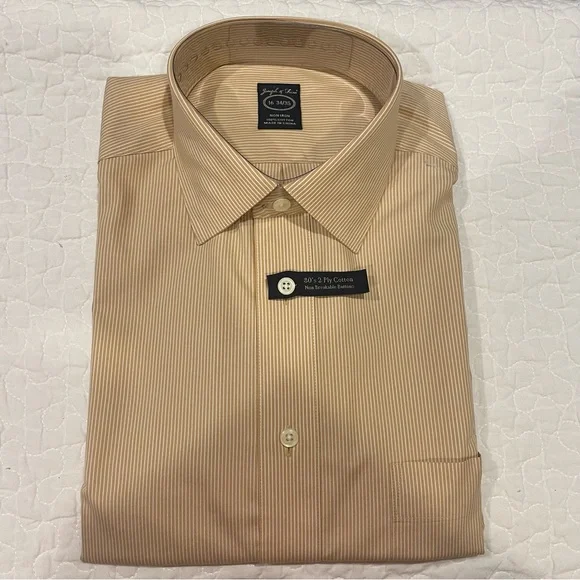 Joseph & Feiss Shirts | Joseph & Feiss Dress Shirt Sz 16 34/35 | Color: Tan/White | Size: 16 | Chaddyt's Closet Joseph & Feiss Shirts | Joseph & Feiss Dress Shirt Sz 16 34/35 | Color: Tan/White | Size: 16 | Chaddyt's Closet